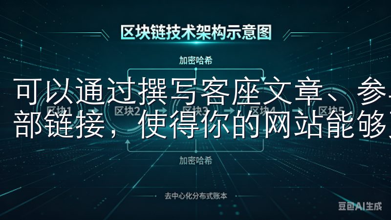 可以通过撰写客座文章、参与论坛、社交媒体推广等渠道获取外部链接，使得你的网站能够更快地获得可信度和流量。
